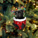 Cute Christmas Sock Dog Ornament