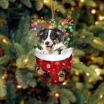 Cute Christmas Sock Dog Ornament