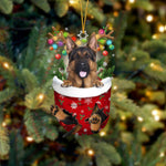 Cute Christmas Sock Dog Ornament