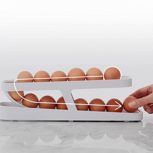 🥚Automatic Scrolling Egg Rack Holder Storage Box