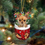 Cute Christmas Sock Dog Ornament