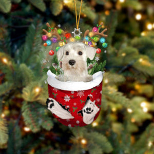 Cute Christmas Sock Dog Ornament