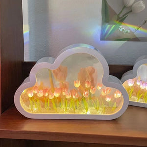 DIY set with tulip mirror and night light