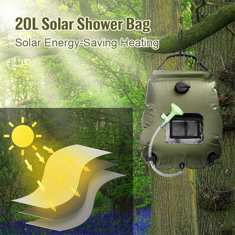 Portable Solar Shower Bag For Camping