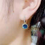 Blue Crystal Earrings