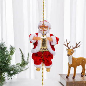 🎅Electric Chimney Climbing Santa Claus Musical Toys🎄