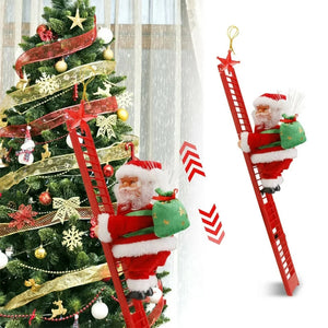 🎅Electric Chimney Climbing Santa Claus Musical Toys🎄