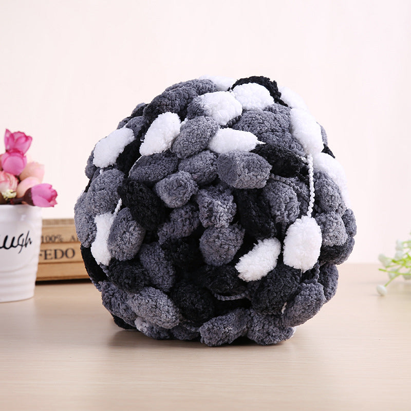 Winter DIY Braided Pearl Coarse Wool