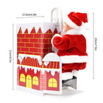 🎅Electric Chimney Climbing Santa Claus Musical Toys🎄