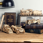 🧒Hot sale 50% OFF🔥Super Wooden Mechanical Model Puzzle Set