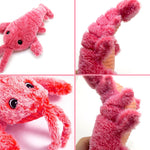 Plush Jumping Shrimp Faux Lobster