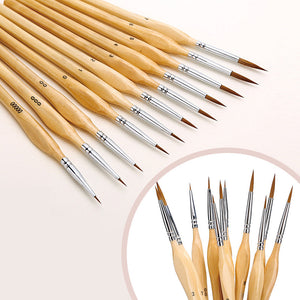 Miniature Detail Paint Brush Set