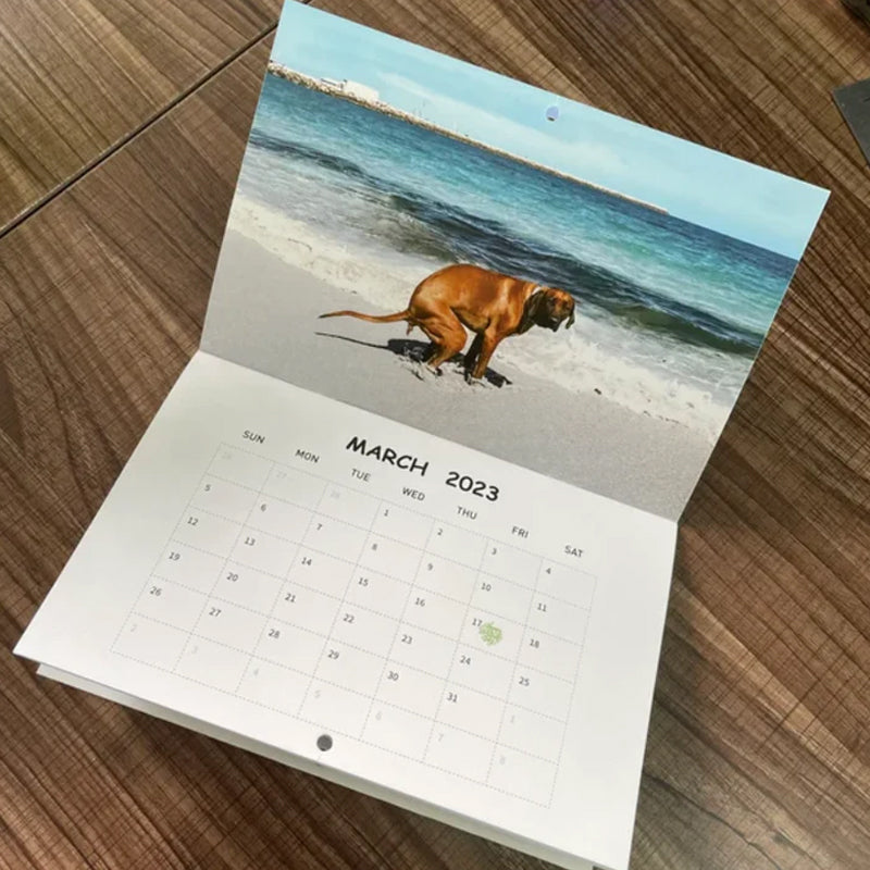 Pooping Pooches Dog Calendar