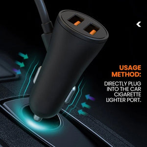 4 in 1 Car Rear Seat Charger