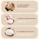 Cartoon Cute Pet Heating Makeup Mirror