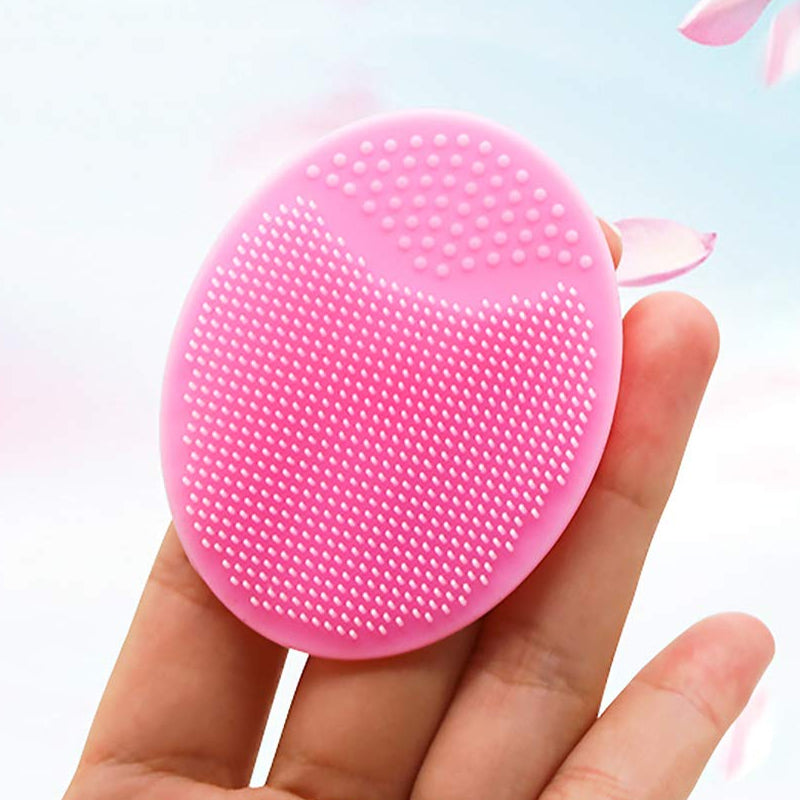 Mini Silicone Face Scrubber Exfoliator Brush(2 pcs)