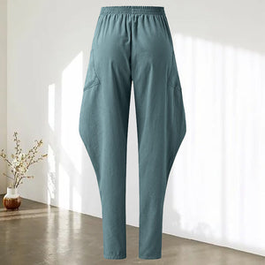 Multi-pocket Button Casual Trousers