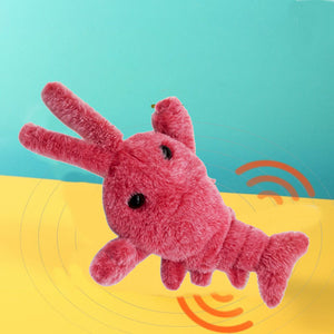 Plush Jumping Shrimp Faux Lobster