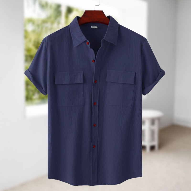 Men's Linen Short Sleeve Shirt