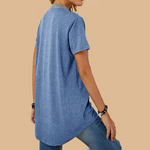 Single Breasted Loose Casual Short Sleeve