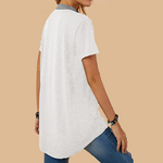 Single Breasted Loose Casual Short Sleeve