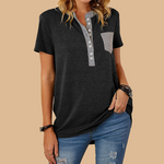 Single Breasted Loose Casual Short Sleeve