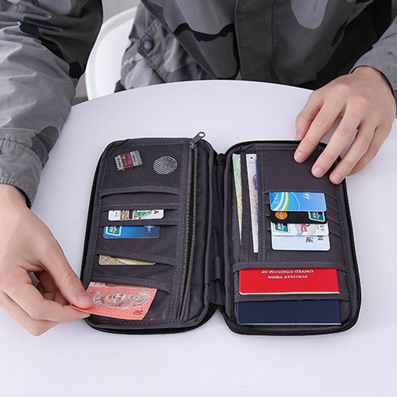 Multi Pockets Family Travel Document Bag