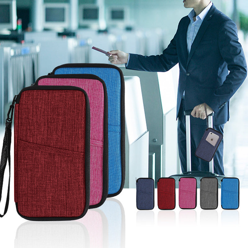 Multi Pockets Family Travel Document Bag