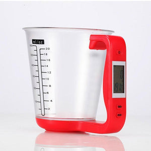 Hirundo Digital Measuring Cup and Scale, Red