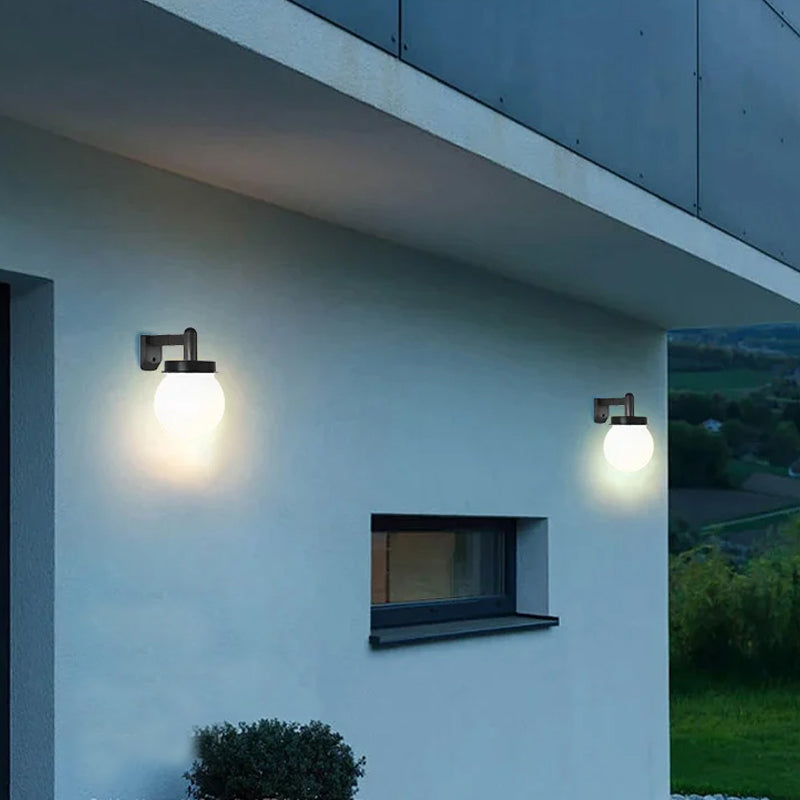 Solar Wall Sphere Lamp(2 pcs)