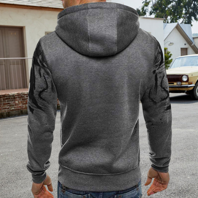 Men's Ink Splash Print Sweatshirt