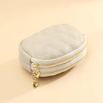 Diamond Textured Leather Double Layer Clutch Wallet