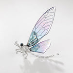 Crystal Rhinestone Dragonfly Brooch Pin