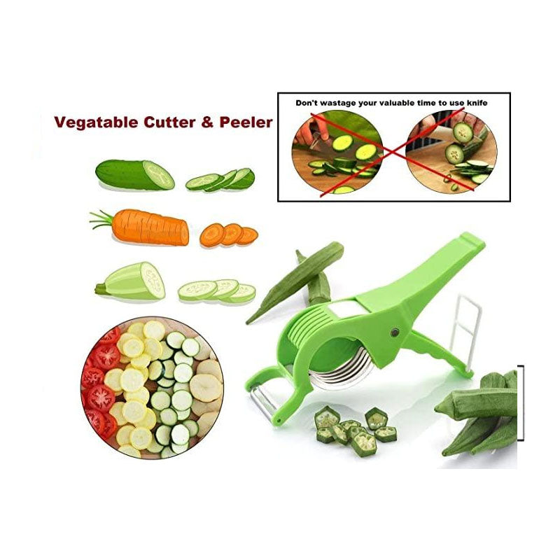 🌽🥦🍅 2 in 1 Vegetable Cutter with Peeler