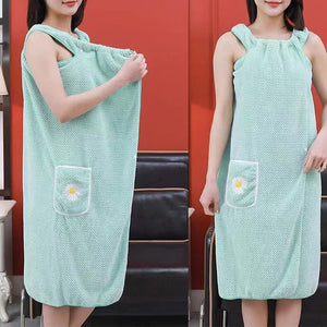 Quick Dry Absorb Water Wearable Bath Towel