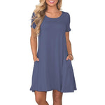 Summer Travel Short Sleeve Dress