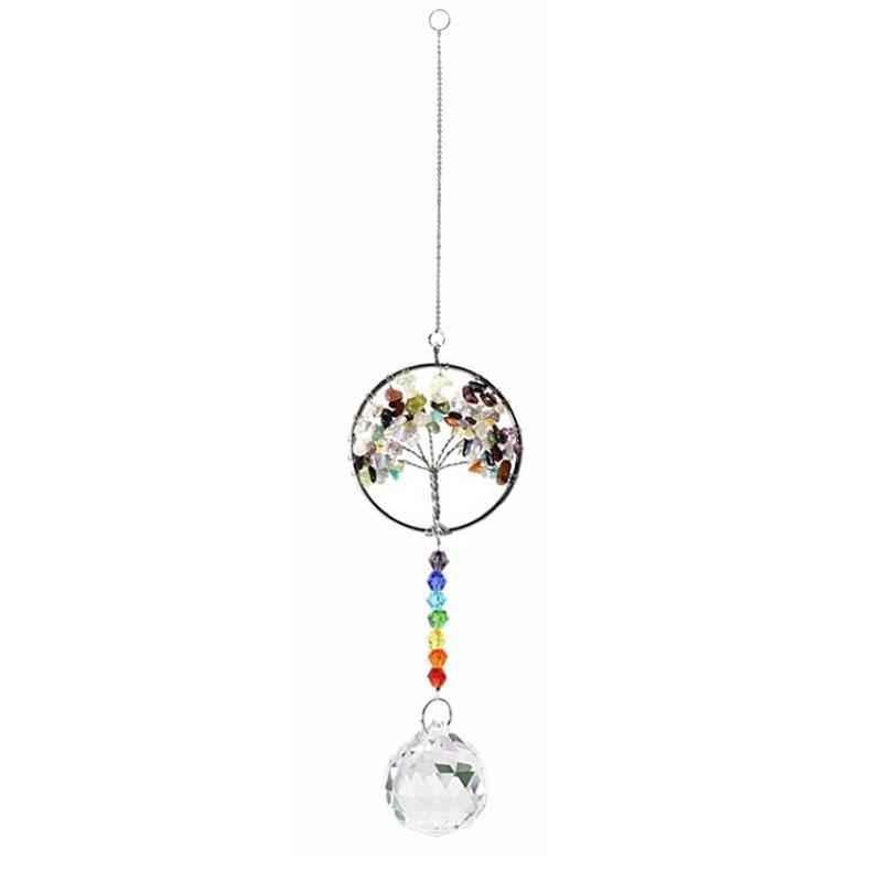 Crystal Wind Chime Tree Of Life Suncatcher