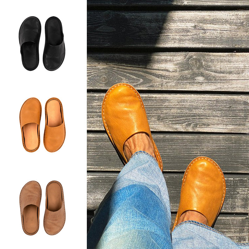 Leather Summer Slippers