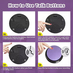 Recordable Talking Easy Carry Voice Recording Sound Button Pet Training