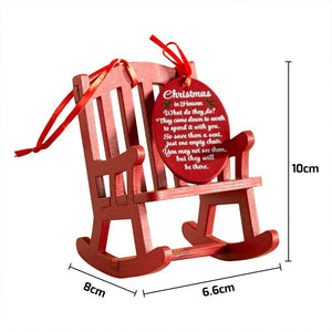 Christmas in Heaven Rocking Chair Ornament