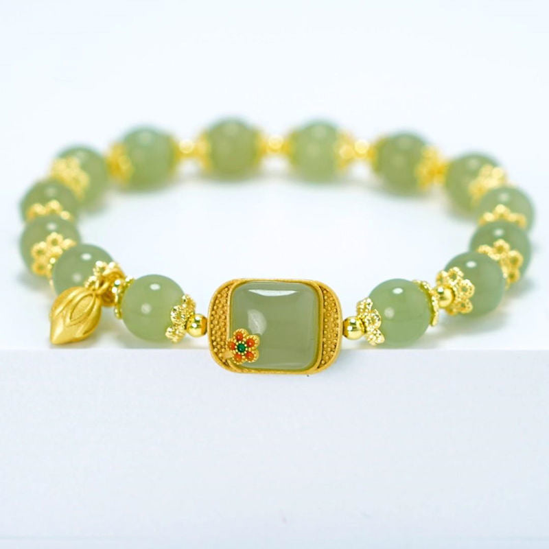 Hotan Jade Beaded Bracelet