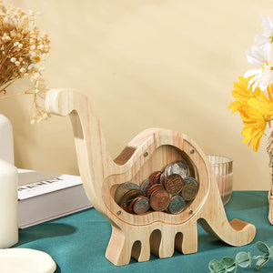 Wooden Animal Piggy Bank