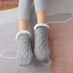 V-mouth Fluffy Slipper Socks