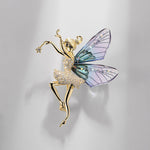 Crystal Rhinestone Dragonfly Brooch Pin