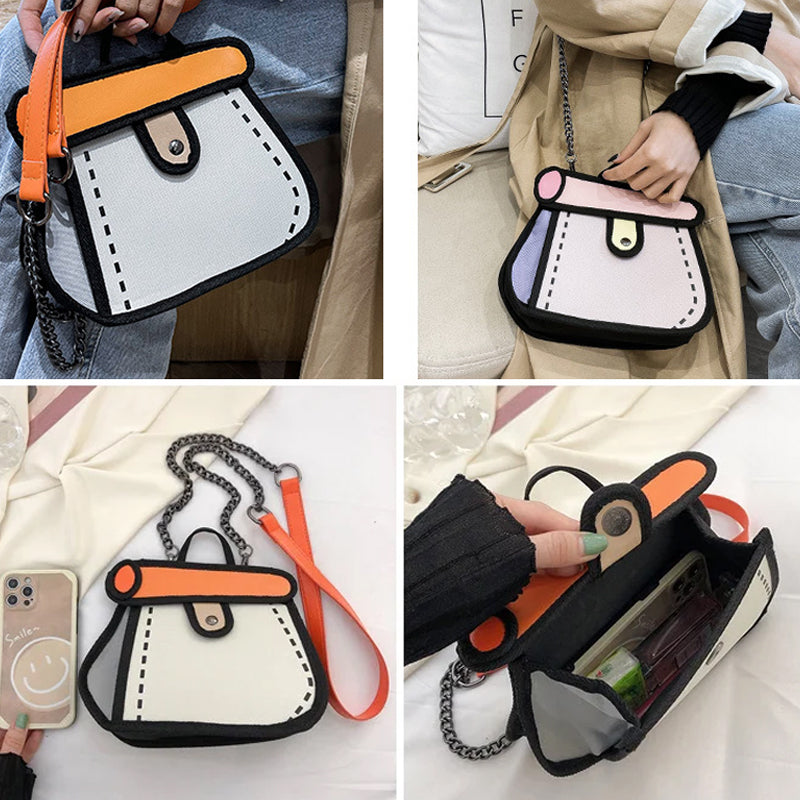 2D Cartoon Handbag