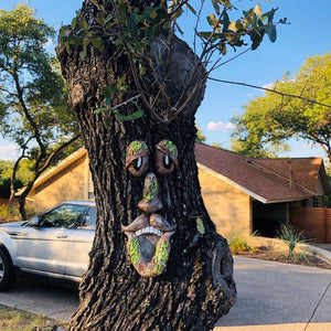 Outdoor Tree Face Decoration