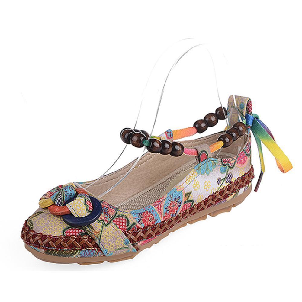 Women's Handmade Beaded Embroidered Shoes