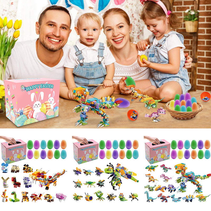 12Pcs Wind Up Toy Prefilled Easter Eggs🐰