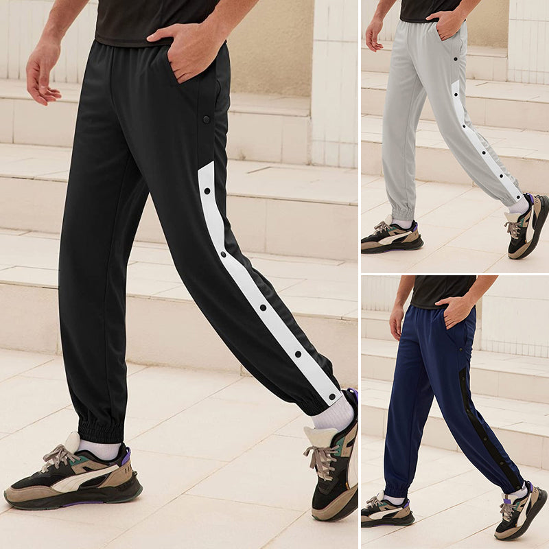 Men's Button-up Loose-fit Sweatpants