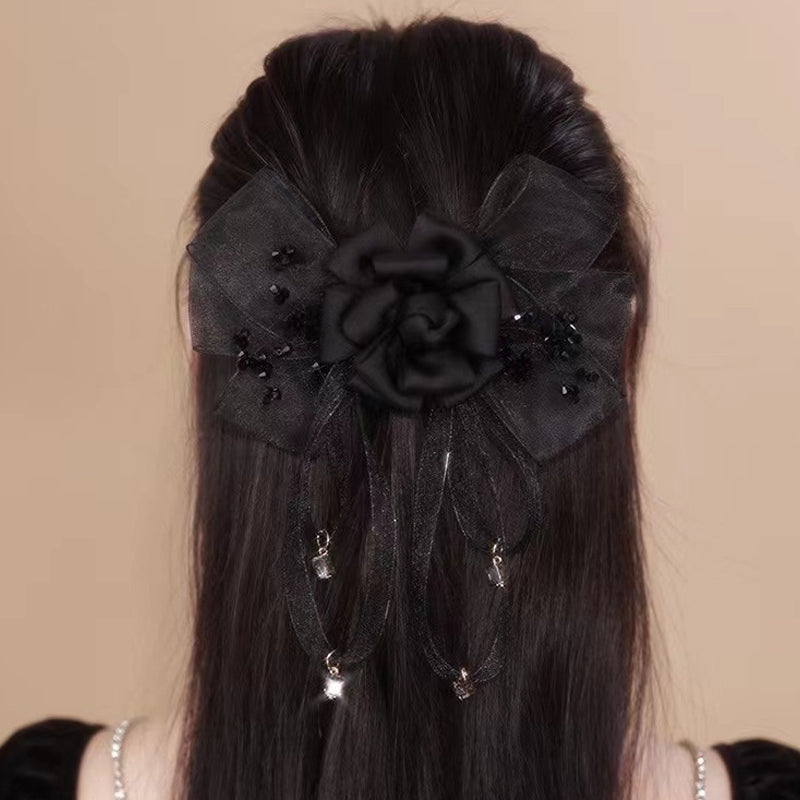 Tassel Bow Hair Clip